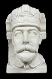 for an architectural corbel on Llandaff Cathedral, 43cm h Provanance: The original model for the final stone sculpture by Plaster Head Of King George V, sculpture, sold May 2023