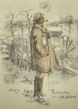 The Gunner' colour print by "Snaffles" Charles Johnson Payne, print, offered May 2023