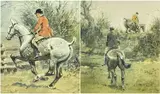 The Timber Merchant' coloured print by "Snaffles" Charles Johnson Payne, Stone-Faceder' with Snaffles bit blind stamp and pencil signature, framed and glazed, offered May 2023