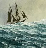 The Open Ocean by Neil S. Hopkins, watercolour, offered May 2023