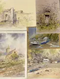Watercolours by Joanne Thomas, pencil and unframed, offered May 2023