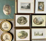 Oval colour prints by Abraham Le Blond, print, sold May 2023