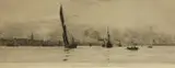 Old Gravesend by William Lionel Wyllie, oil, sold Apr 2023