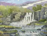 Entitled verso ' by Nigel Morgan, oil on board, offered Apr 2023