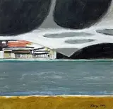 Untitled by George Little, mixed media, sold Apr 2023