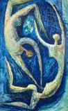 Entitled verso ' by Scott Nisbet, oil on board, offered Apr 2023
