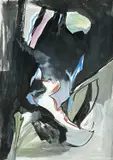 Night Figure by Lisa Carter-Grist, 2020, mixed media, offered Apr 2023