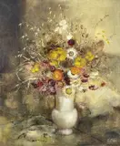 Untitled by Edna Bizon, oil on canvas, sold Apr 2023