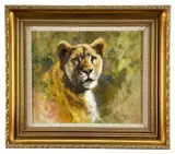 Untitled by Tony Forrest, oil on canvas, sold Apr 2023