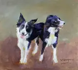 Entitled verso ' by Wendy Lovegrove, oil on card, sold Apr 2023