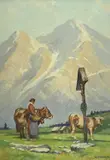An Italian Landscape by Walter Ashworth, oil on board, offered Apr 2023