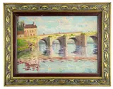 Untitled by Jean Fernand Trochain, 1911, oil, sold Apr 2023