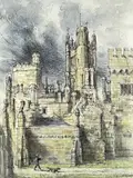 Untitled by Mary Traynor, 1989, ink and watercolour, offered Apr 2023