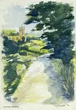 Shropshire by K D Richards, watercolour, offered Apr 2023