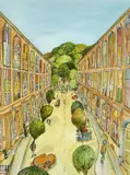 Windsor Place by Adrian Green, 2005, ink and watercolour, offered Apr 2023
