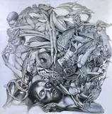 The Dreamers by James Gorman, 1992, pencil, sold Apr 2023