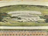 Hillside in Wales by L. S. Lowry, lithograph, sold Apr 2023
