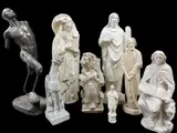 including 'Running Man' by John Excell with by Assorted Plaster Casts Of Architectural Elements, sculpture, sold Apr 2023