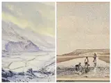 Untitled by Neil S. Hopkins, 1988, watercolour, sold Apr 2023