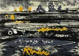 Beach in Brittany’ Dimensions: 46 x 63cms Provenance: estate of Prof by John Piper limited edition, lithograph, sold Apr 2023