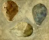 Study of three Cowries by David Lewis, watercolour, sold Mar 2023