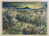 Titled verso - 'Children in a Landscape by Helen M Steinthal, watercolour, offered Feb 2023