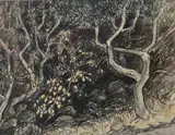 Untitled by Helen M Steinthal, watercolour and pen, sold Feb 2023