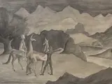 The Messenger by Helen M Steinthal, pencil, offered Feb 2023