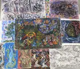 A folio containing approx 30 by Helen M Steinthal, watercolour, sold Feb 2023
