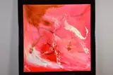 SIMPLY RED' an abstract composition from the award winning music producer and artist by Antonio Russo, acrylic on canvas, sold Mar 2020