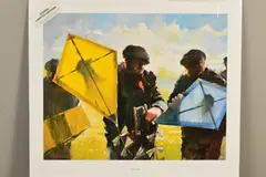'Flying Kites', a limited edition print, 93/750, signed to by Lawrie Williamson, print, sold Feb 2020