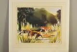 'Jungle Patrol', a limited edition print of Tigers, 388/495, signed by Wolfgang Weber, print, sold Feb 2020