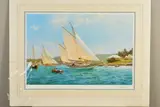 'The Dainty', a limited edition print of yachts in full sail, 267/ by John Steven Dews, print, sold Feb 2020