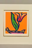 'Tulip', a limited edition silkscreen print of a floral image, 131/ by Gerry Baptist, print, sold Feb 2020