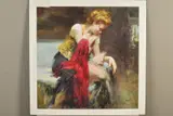 'Anticipation', a limited edition print, 2/295 UK, a portrait of a by Pino Daeni, print, sold Feb 2020