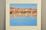 'Quai De La Mer', a limited edition print of a French harbour, 112/295, by Brian Jull, print, sold Feb 2020