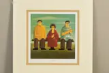 'Le Dejeuner', a limited edition print of French figures eating by Paul Greenwood, print, sold Feb 2020