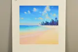 'Pathway to Paradise', a limited edition print of a Tropical Beach, by Duncan Palmer, print, sold Feb 2020