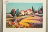 a French landscape, limited edition print, 35/195, by Pascale Bigot, print, sold Feb 2020
