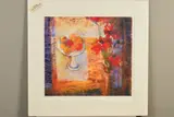 'Poppies and Satsumas', a limited edition still life study, 35/ by Barbara Stewart, print (other), sold Feb 2020