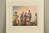 'The End of The Race', a limited edition print of Horses at the finish by Graham Isom, print, sold Feb 2020
