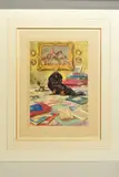 'Black Knight', a print of a small black dog, published by Alfred Munnings, print, sold Feb 2020