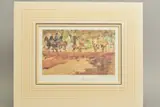 'Riding in Rotton Row', a limited edition print, signed by John by Albert Ludovici, print, sold Feb 2020
