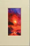 'Approaching', a limited edition print of a rural sunset, 11/225, by Duncan Palmer, print, sold Feb 2020