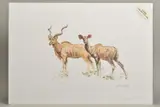 'Kudu', a limited edition print of African Wildlife, 122/750, signed by John Stapley, print, sold Feb 2020