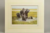 'Guardian of The Plains', a limited edition print of Elephants, 853/ by Spencer Hodge, print, sold Feb 2020