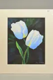 'Sneezy and Doc', a limited edition print flowers, 33/195, signed by Nancy Wood, print, sold Feb 2020
