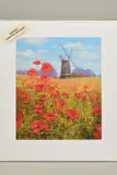 'Windmill of My Mind', a limited edition print of poppies in a by Bill Makinson, print, sold Feb 2020