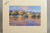 'Evening Vetheuil', a limited edition print, 203/225, a French by Lionel Aggett, print, sold Feb 2020