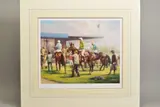 'In The Paddock', a limited edition print, 488/500, Race Horses, by Graham Isom, print, sold Feb 2020